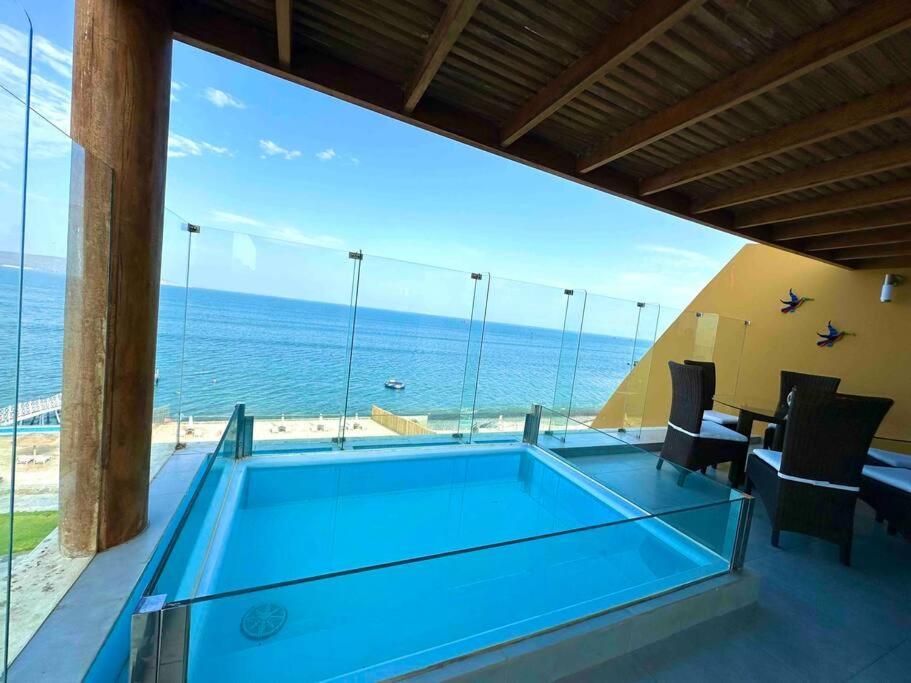 Zolera Paracas Penthouse Duplex Lujo Con Piscina Exterior photo